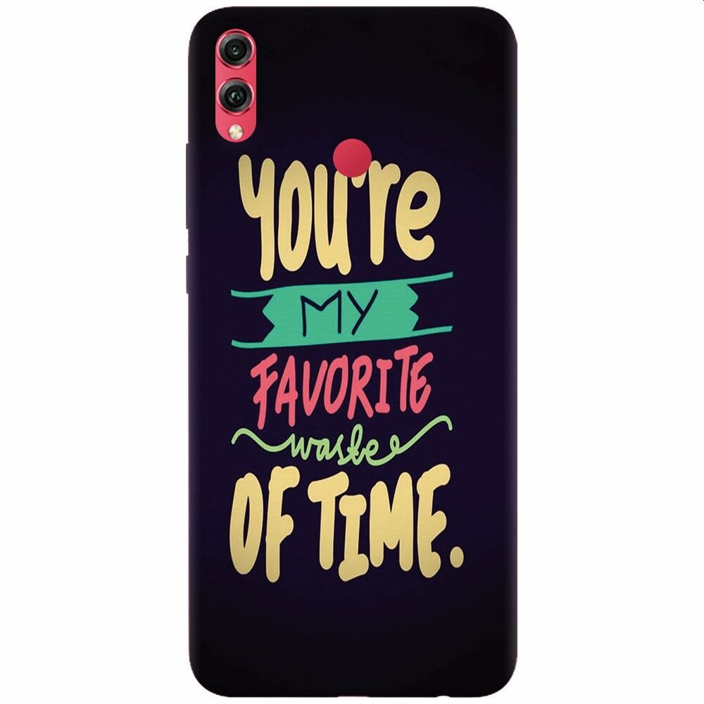 Husa silicon pentru Honor 8X, My Favorite Waste Of Time