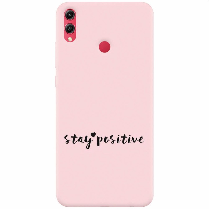 Силиконов калъф за Honor Note 10, Stay Positive