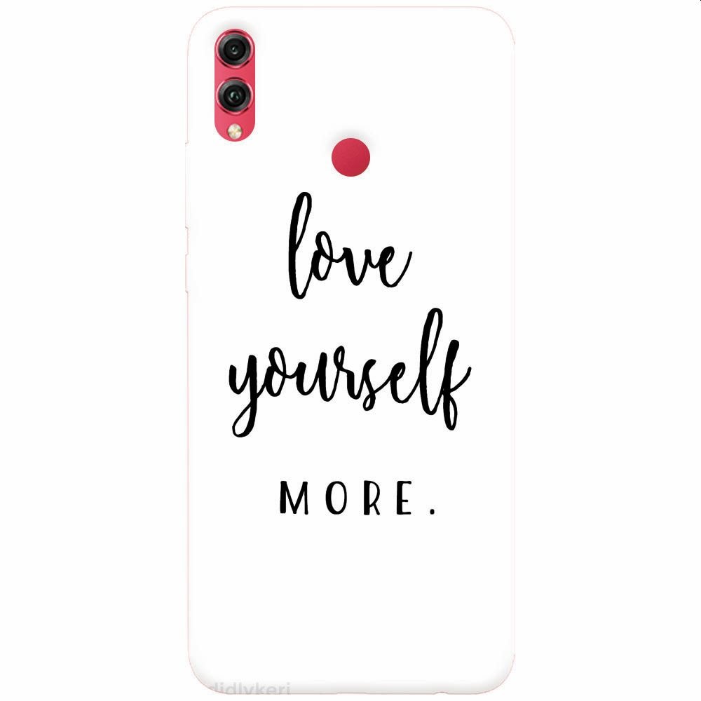 Husa silicon pentru Honor 10 Lite, Love Yourself More