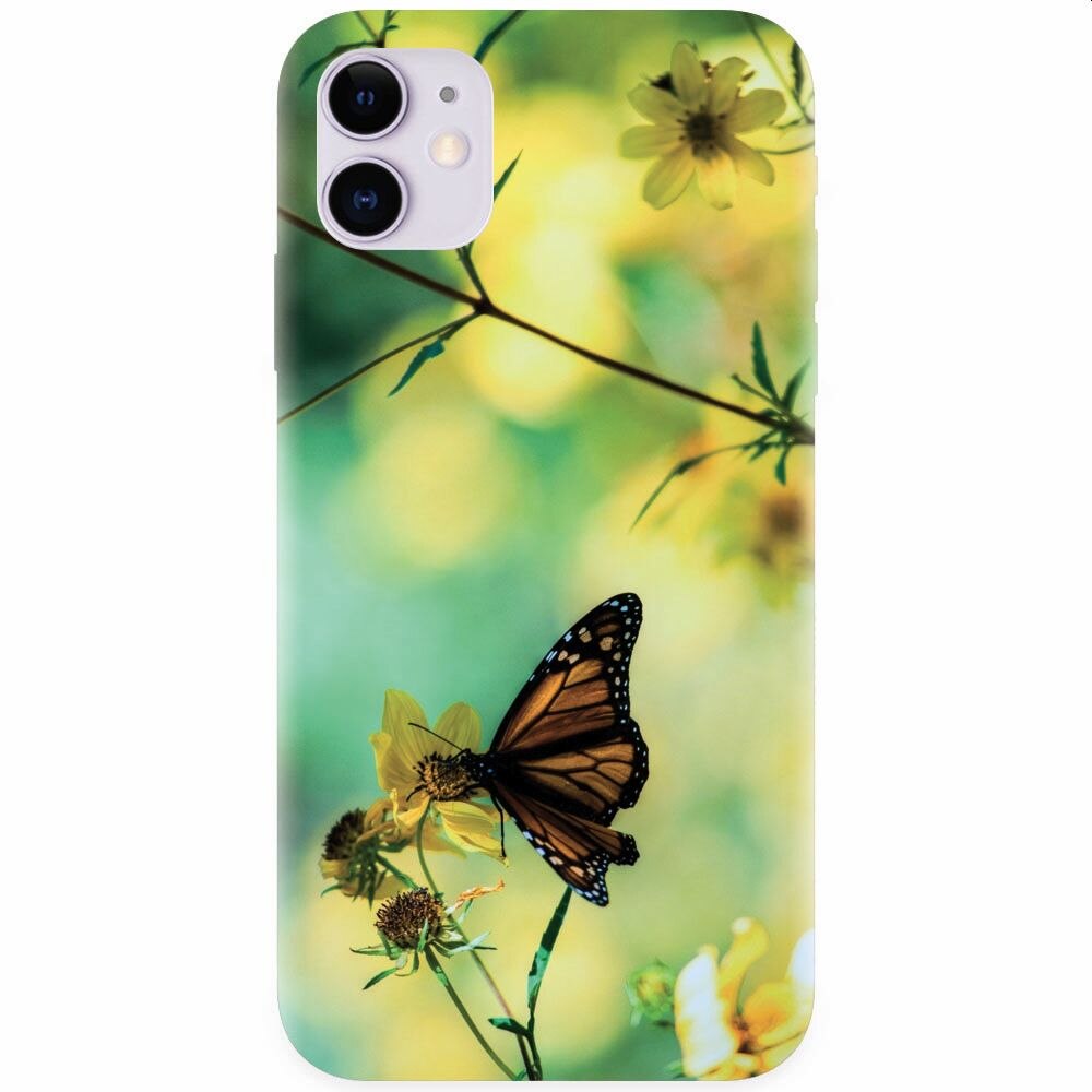 Husa silicon pentru Apple Iphone 11, Butterfly