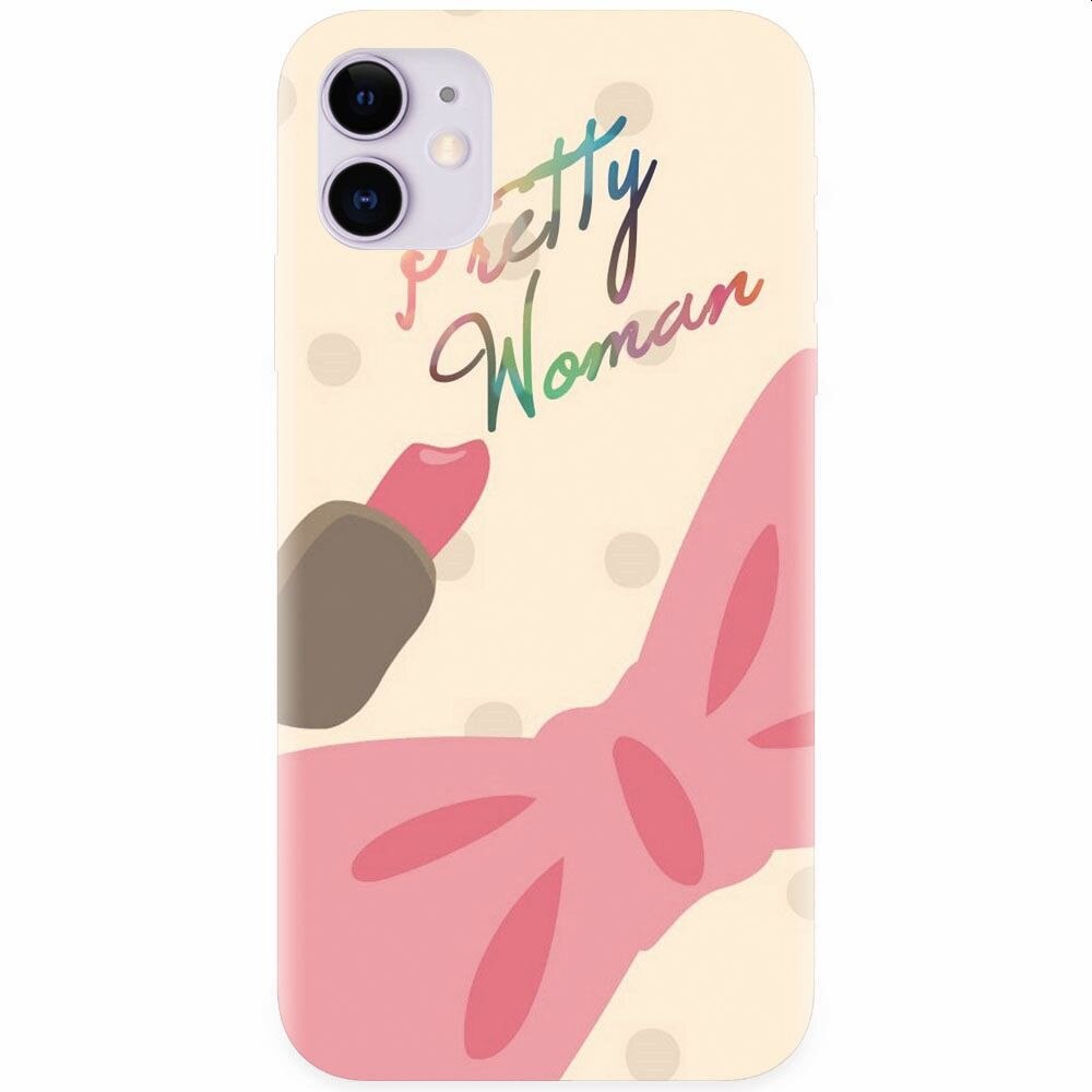 Husa silicon pentru Apple Iphone 11, Cute Girly