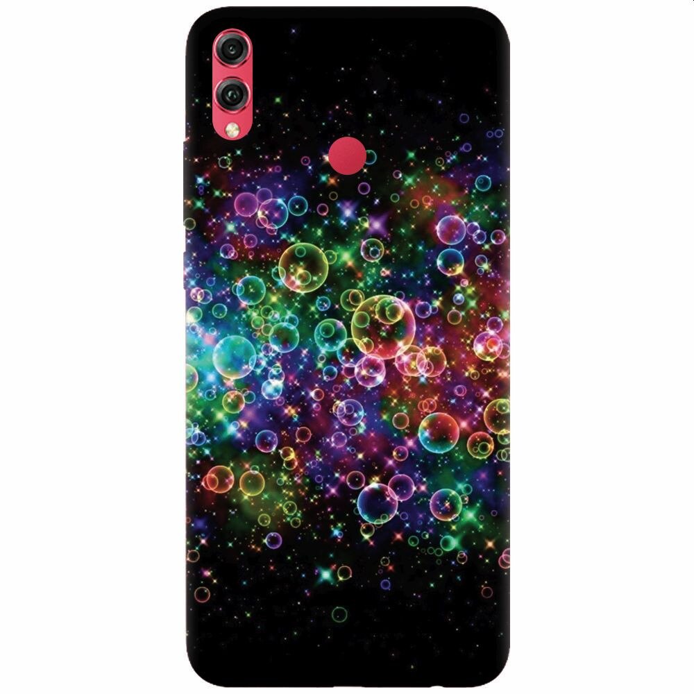 Husa silicon pentru Honor View 10 Lite, Rainbow Colored Soap Bubbles