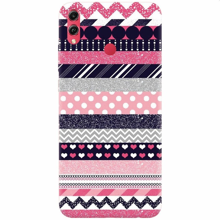 Husa silicon pentru Honor Note 10, Love Pattern