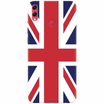 Husa silicon pentru Honor Note 10, UK Flag Illustration Husa silicon pentru Honor Note 10, UK Flag Illustration