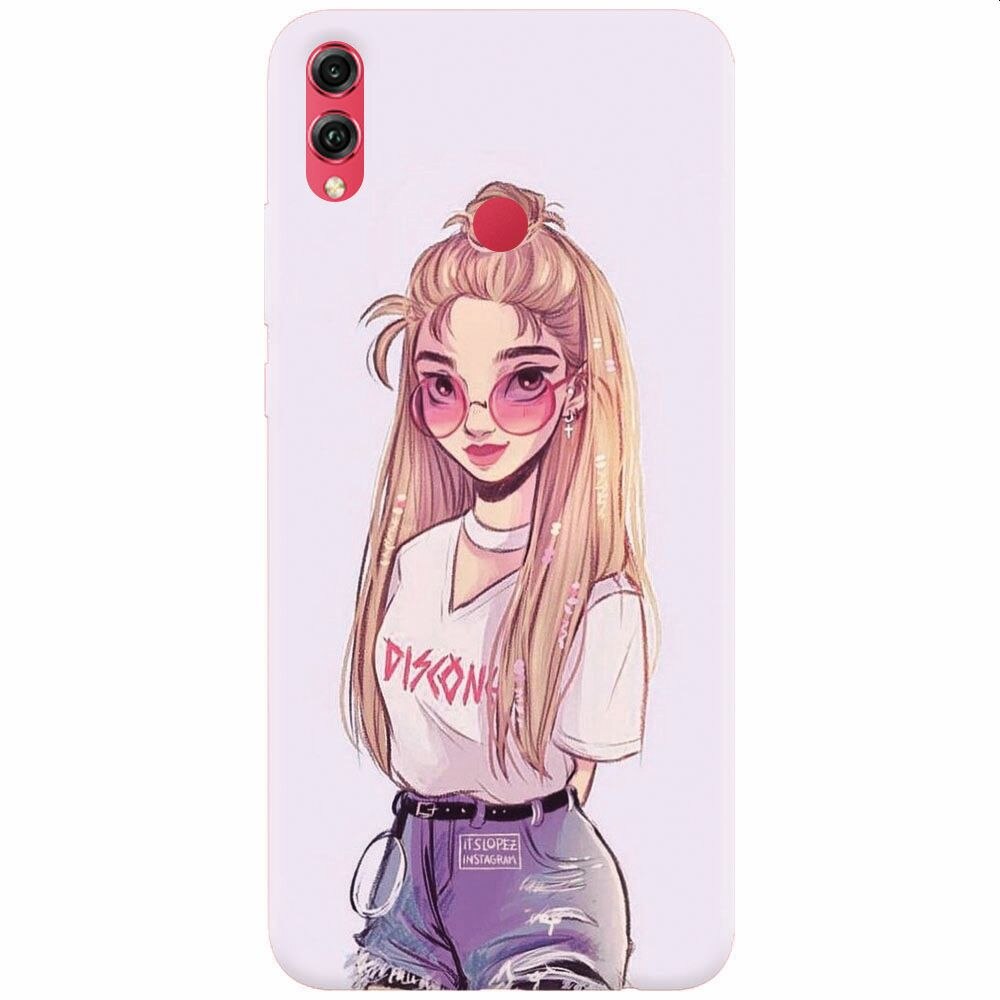 Husa silicon pentru Honor 10 Lite, Girl Look