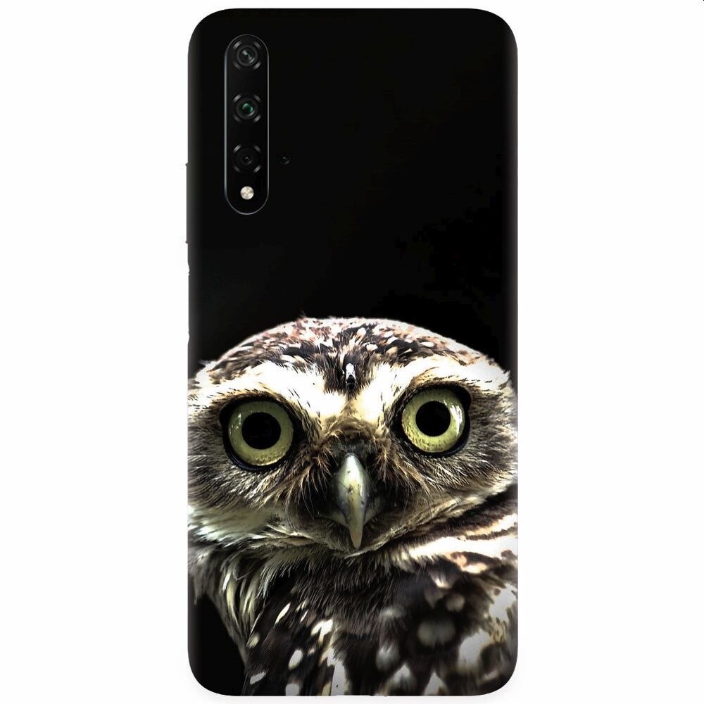 Husa silicon pentru Honor 20, Owl In The Dark