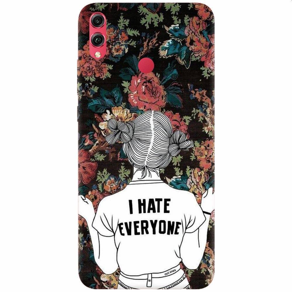 Husa silicon pentru Honor View 10 Lite, I Hate Everyone