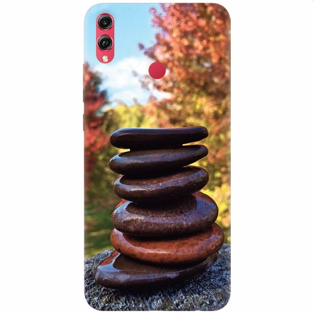 Husa silicon pentru Honor View 10 Lite, Stacking Stones