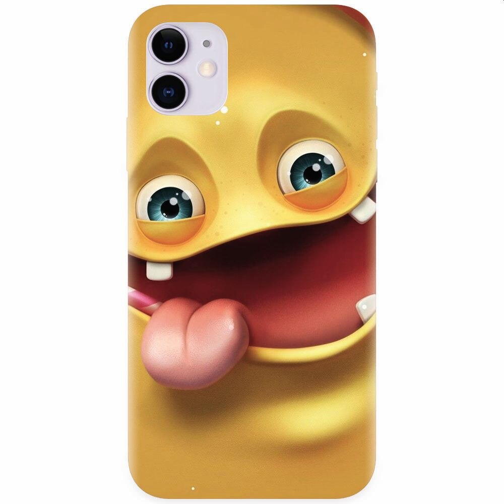 Husa silicon pentru Apple Iphone 11, Cute Monster