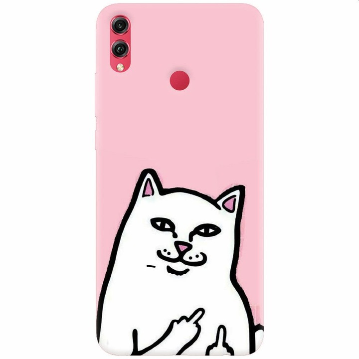 Силиконов калъф, съвместим с Honor Note 10, White Cat