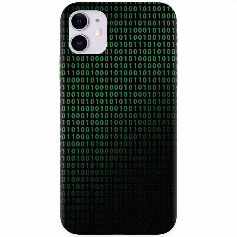 Husa silicon pentru Apple Iphone 11, Binary Code