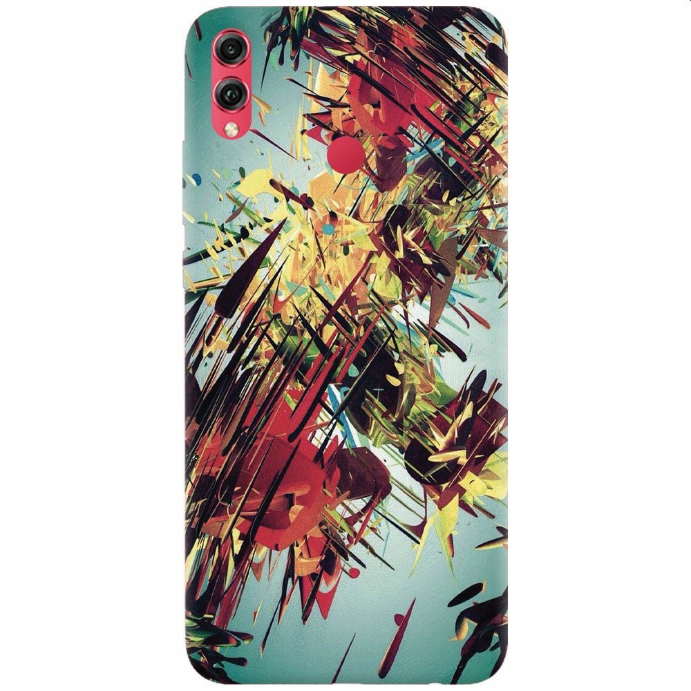 Husa silicon pentru Honor Note 10, Complex Abstract Colorful 3D Drawing