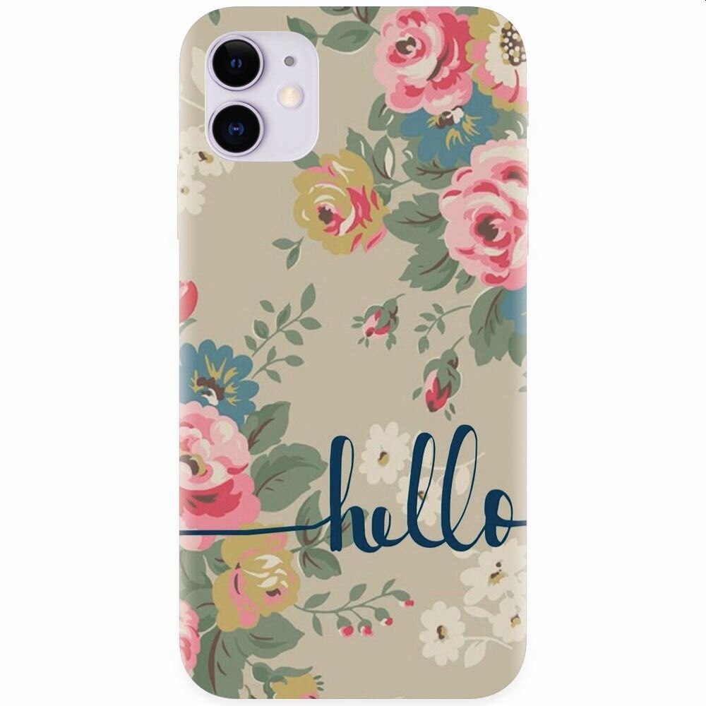 Husa silicon pentru Apple Iphone 11, Cute Flower Phone