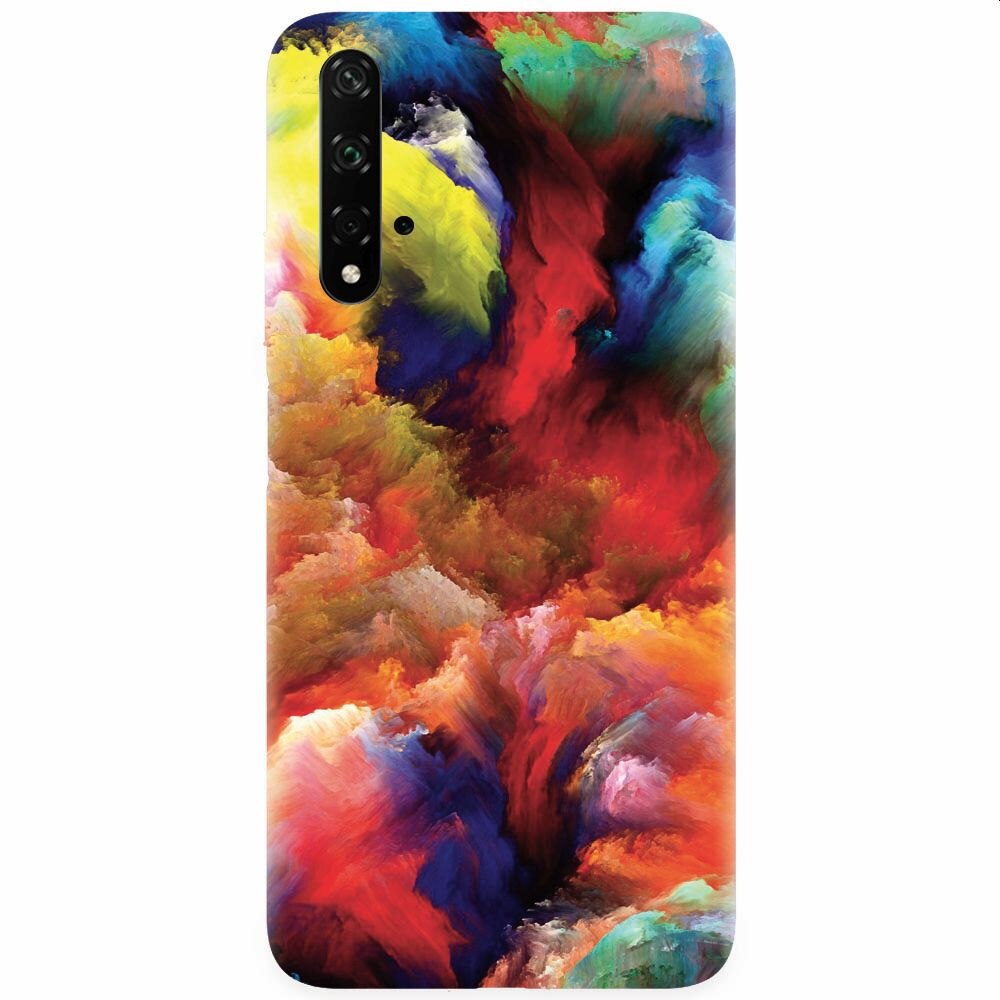 Husa silicon pentru Honor 20, Oil Painting Colorful Strokes