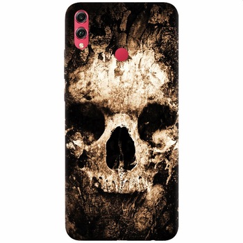 Husa silicon pentru Honor 8X, Zombie Skull Husa silicon pentru Honor 8X, Zombie Skull