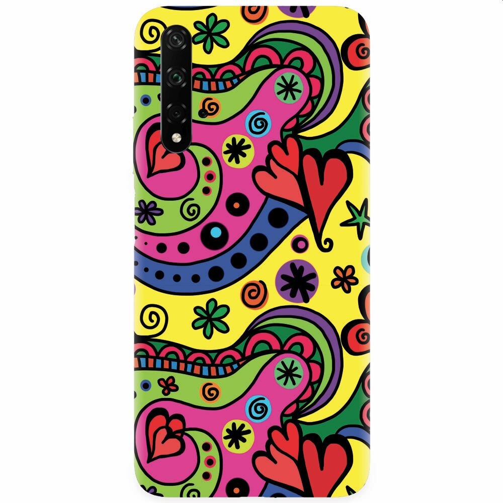 Husa silicon pentru Honor 20, Heart Color