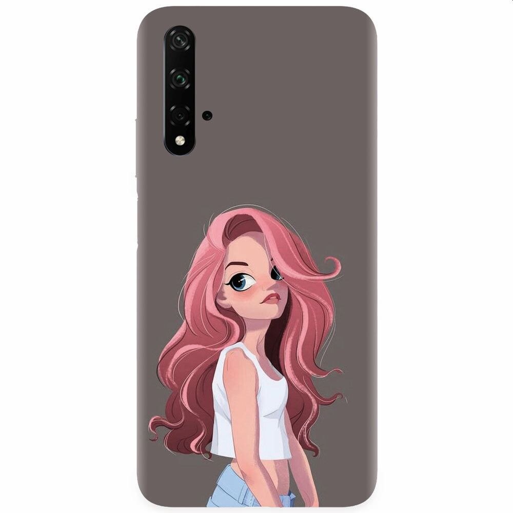 Husa silicon pentru Honor 20, Cute Girl