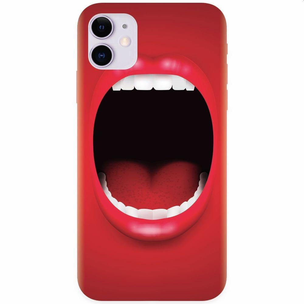 Husa silicon pentru Apple Iphone 11, Big Mouth