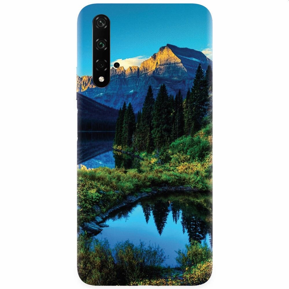 Husa silicon pentru Honor 20, HDR Mountains Lake