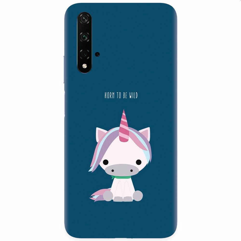 Husa silicon pentru Honor 20, Horn To Be Wild Cute Unicorn