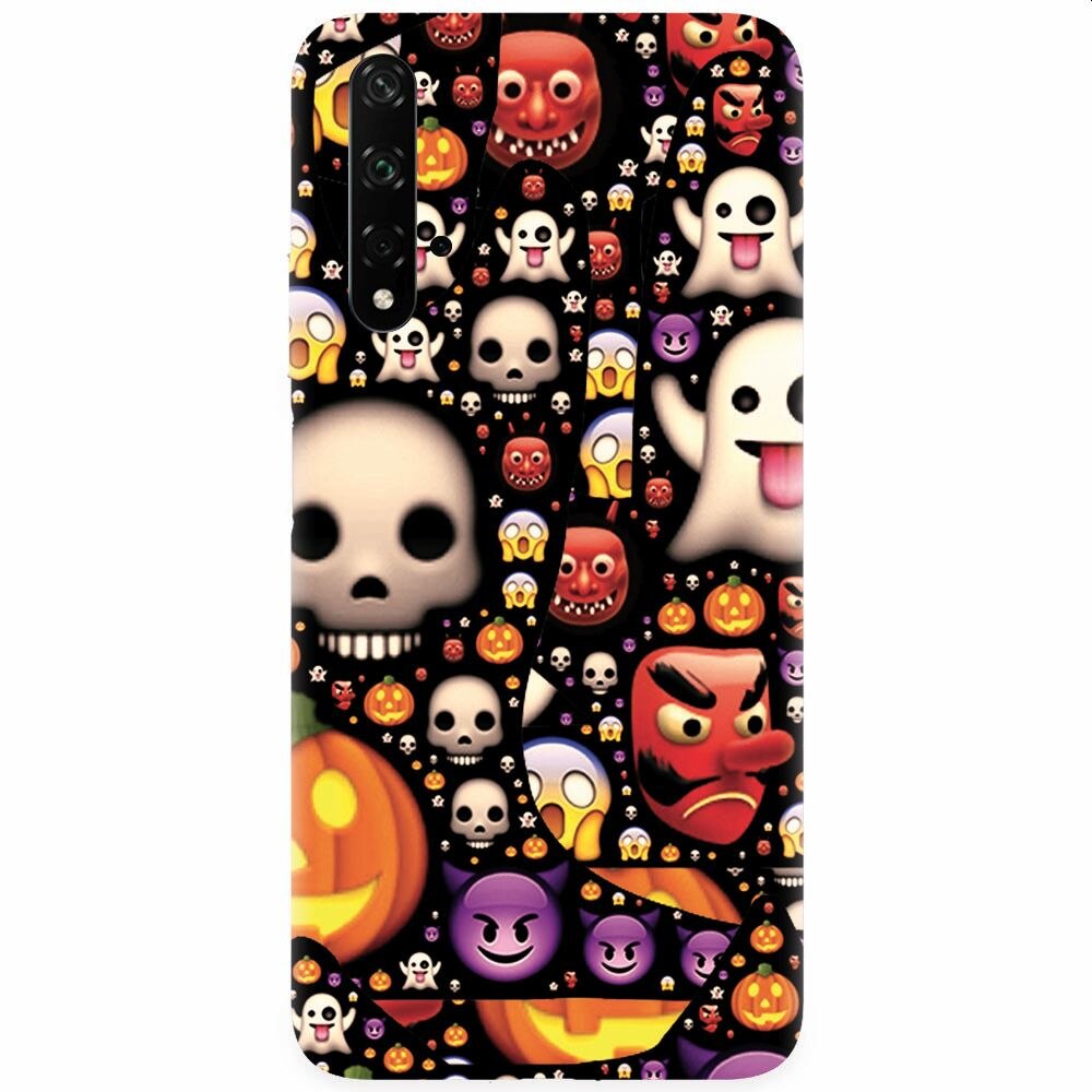 Husa silicon pentru Honor 20, Emoji Mess