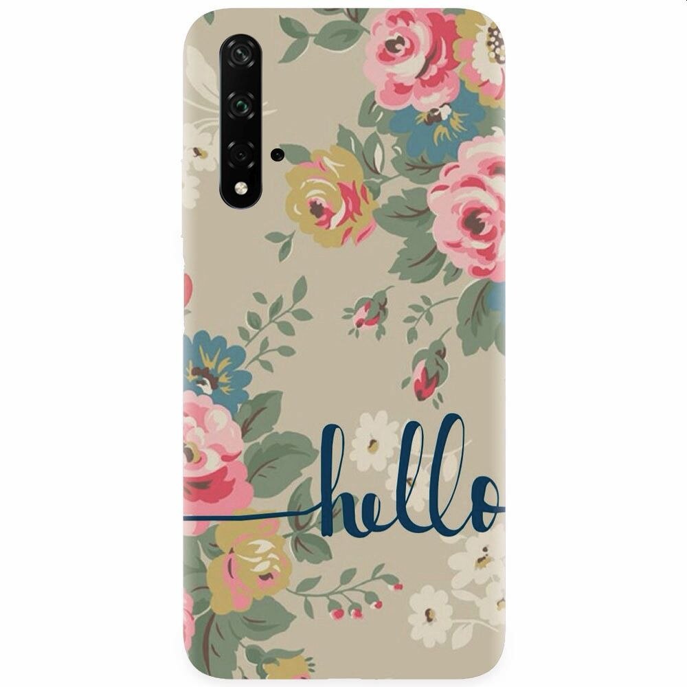 Husa silicon pentru Honor 20, Cute Flower Phone
