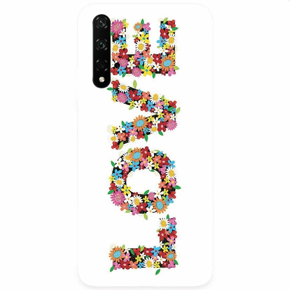 Husa silicon pentru Honor 20, Love Made By Flowers