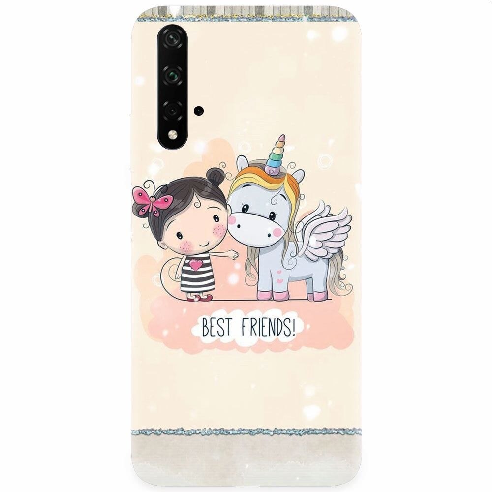 Husa silicon pentru Honor 20, Best Friends