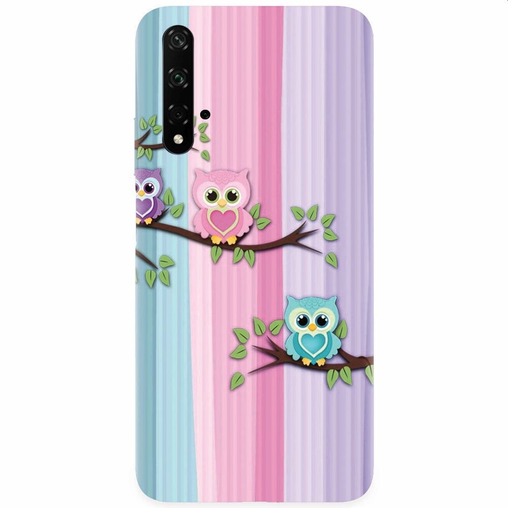 Husa silicon pentru Honor 20, Cute Owl