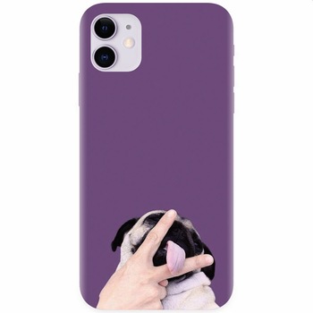 Husa silicon pentru Apple Iphone 11, Cute Dog 2 Husa silicon pentru Apple Iphone 11, Cute Dog 2