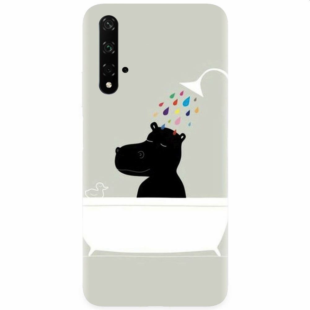 Husa silicon pentru Honor 20, Hippo Bath