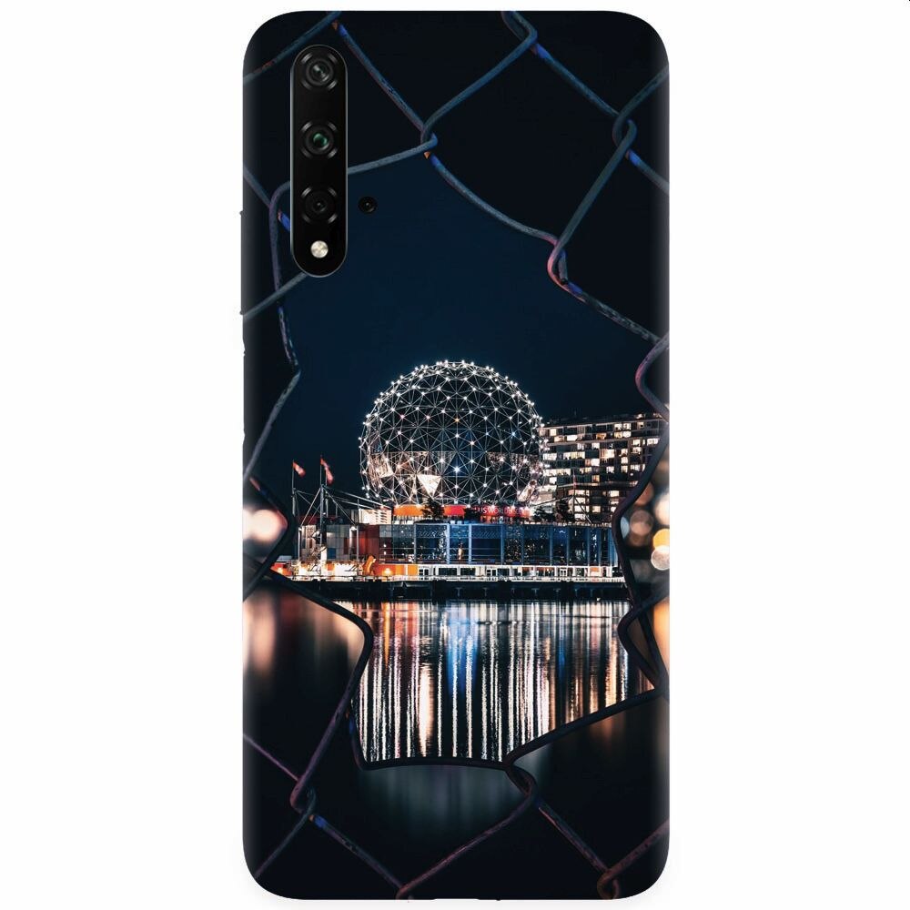 Husa silicon pentru Honor 20, Abstract Architectural Design