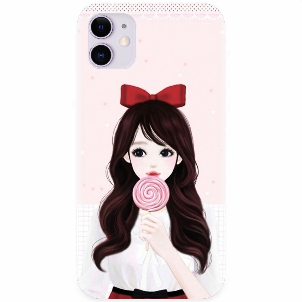 Husa silicon pentru Apple Iphone 11, Girly 001