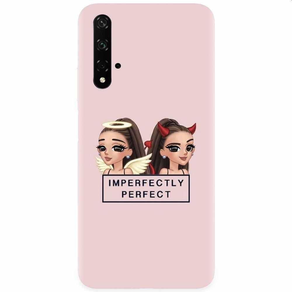 Husa silicon pentru Honor 20, Imperfectly Perfect Pink