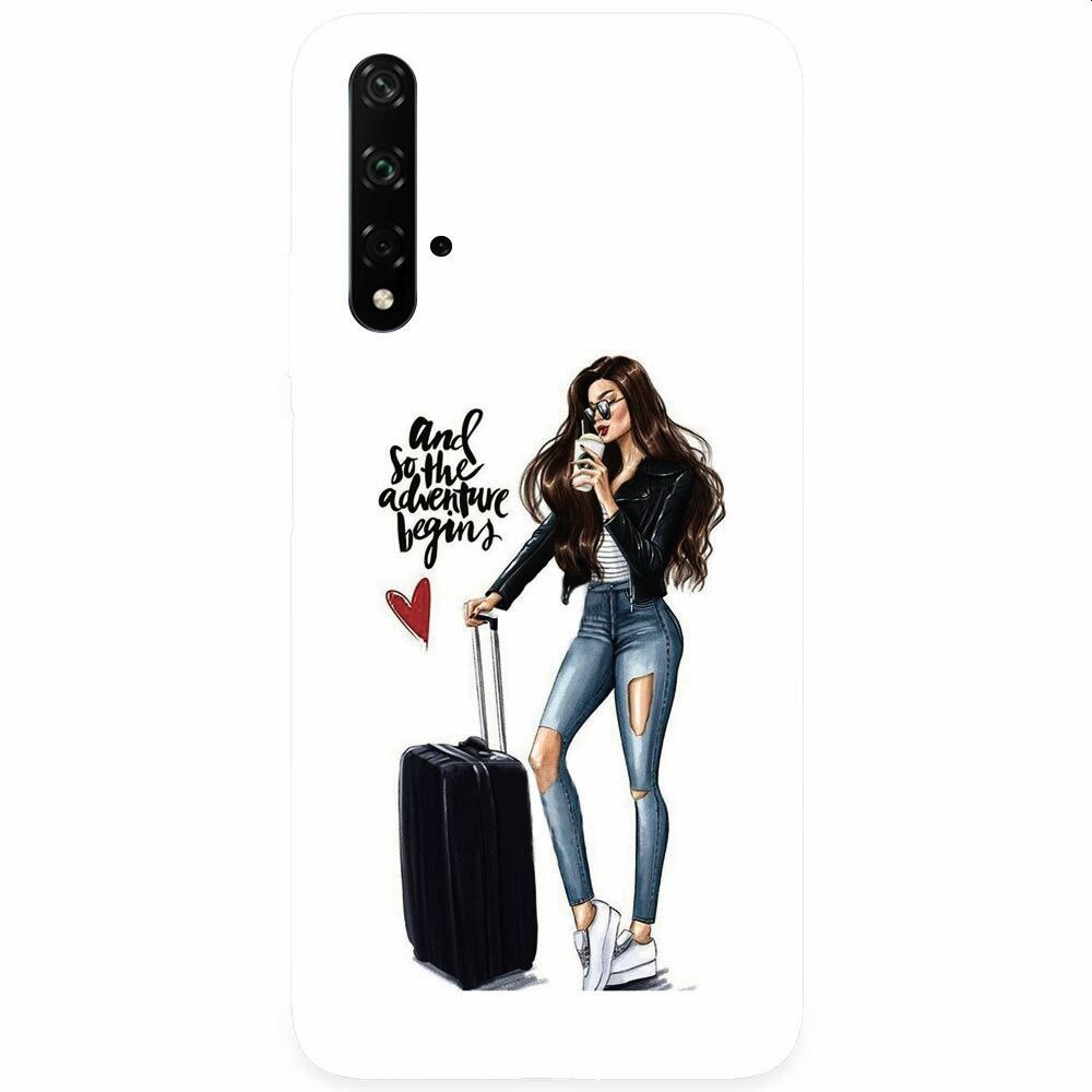 Husa silicon pentru Honor 20, And So The Adventure Begins