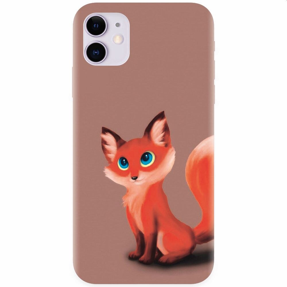Husa silicon pentru Apple Iphone 11, Fox Cartoon Animal And