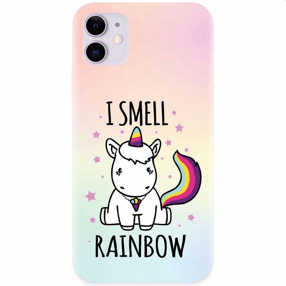 Husa silicon pentru Apple Iphone 11, I Smell Rainbow