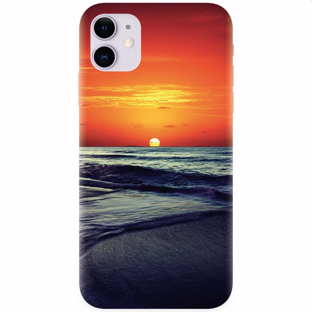 Husa silicon pentru Apple Iphone 11, Ocean Sunset