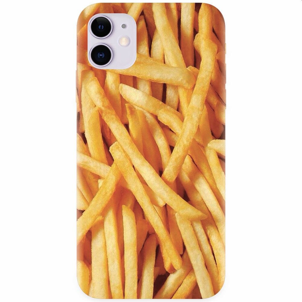 Husa silicon pentru Apple Iphone 11, Fries