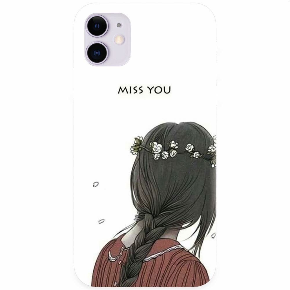 Husa silicon pentru Apple Iphone 11, Miss You