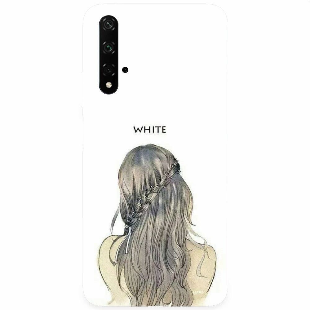 Husa silicon pentru Honor 20, White