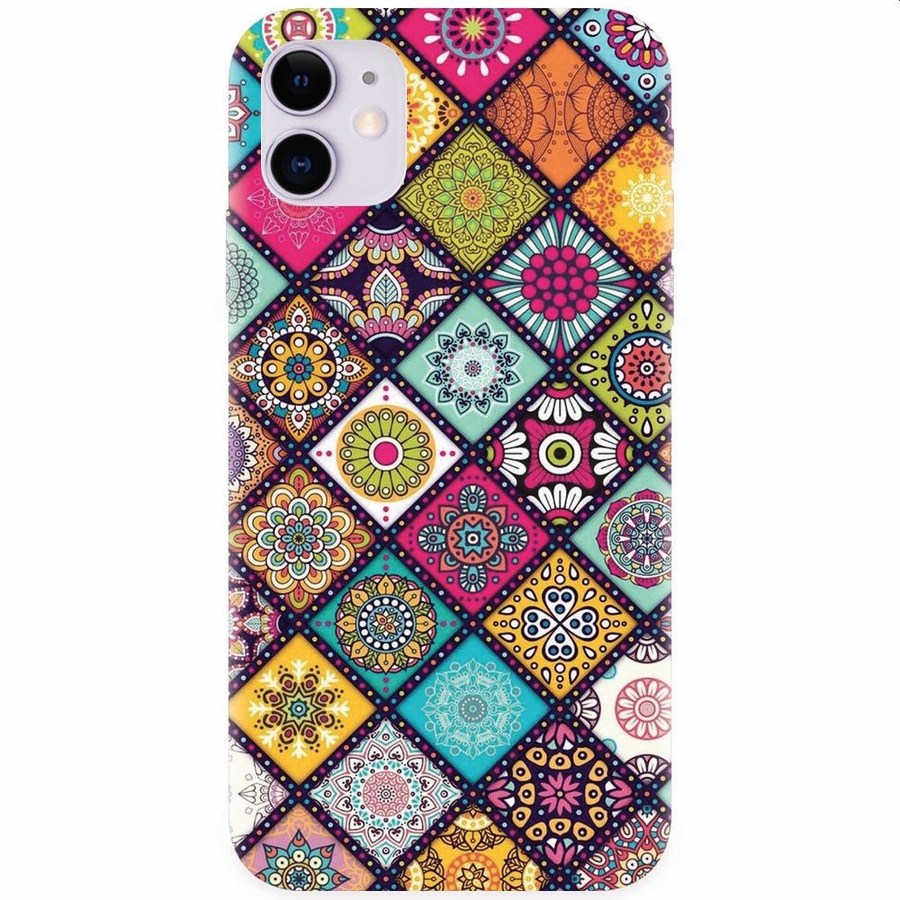 Husa silicon pentru Apple Iphone 11, Mandala Pattern
