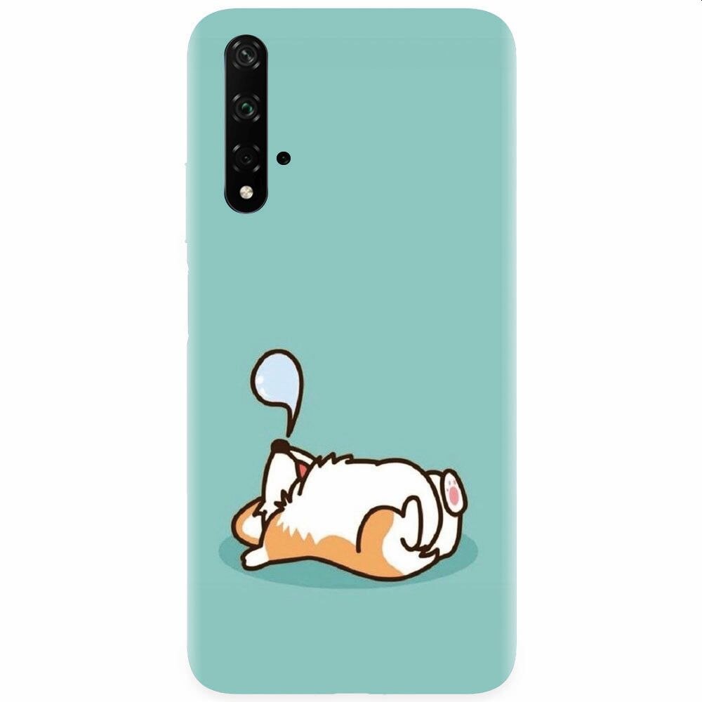 Husa silicon pentru Honor 20, Cute Corgi