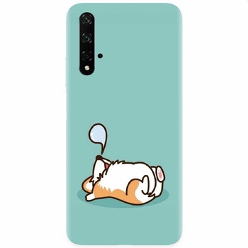 Husa silicon pentru Honor 20, Cute Corgi Husa silicon pentru Honor 20, Cute Corgi