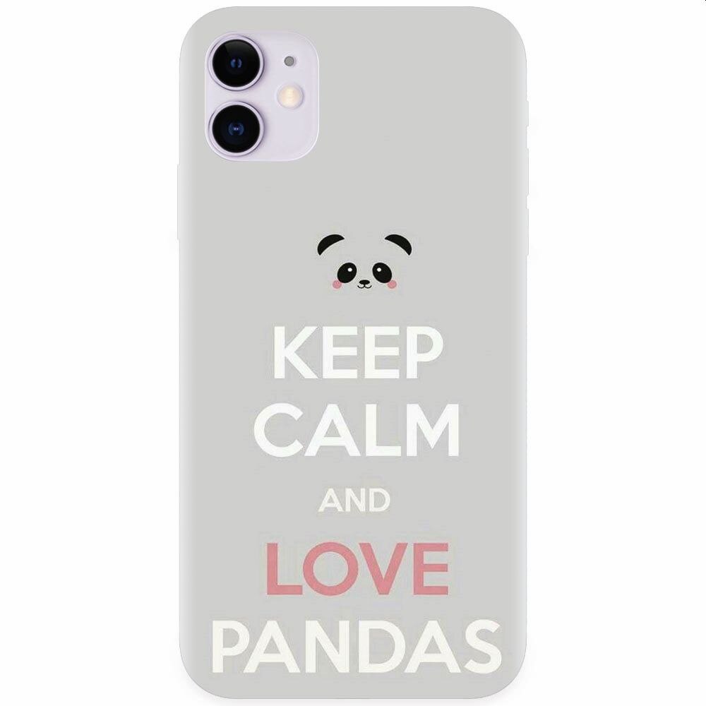 Husa silicon pentru Apple Iphone 11, Panda Phone