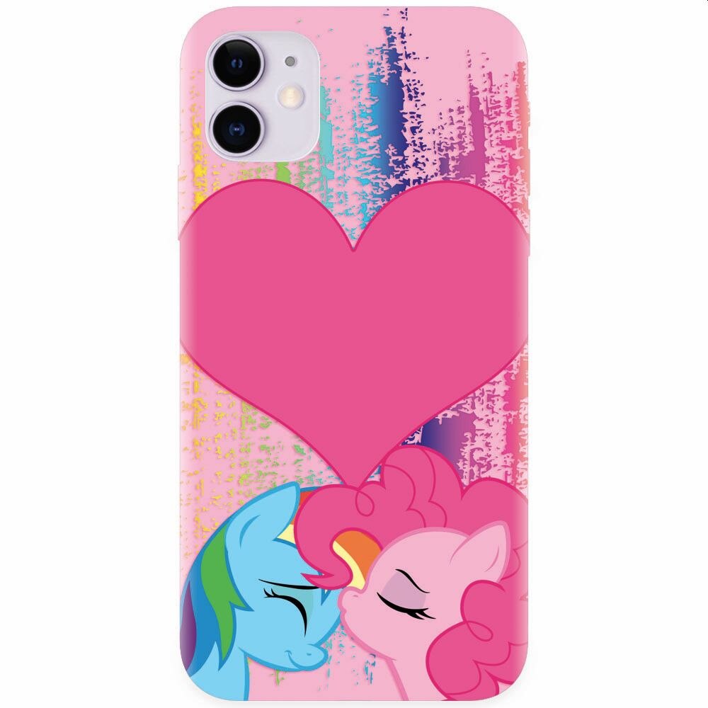 Husa silicon pentru Apple Iphone 11, Pinkie Kiss