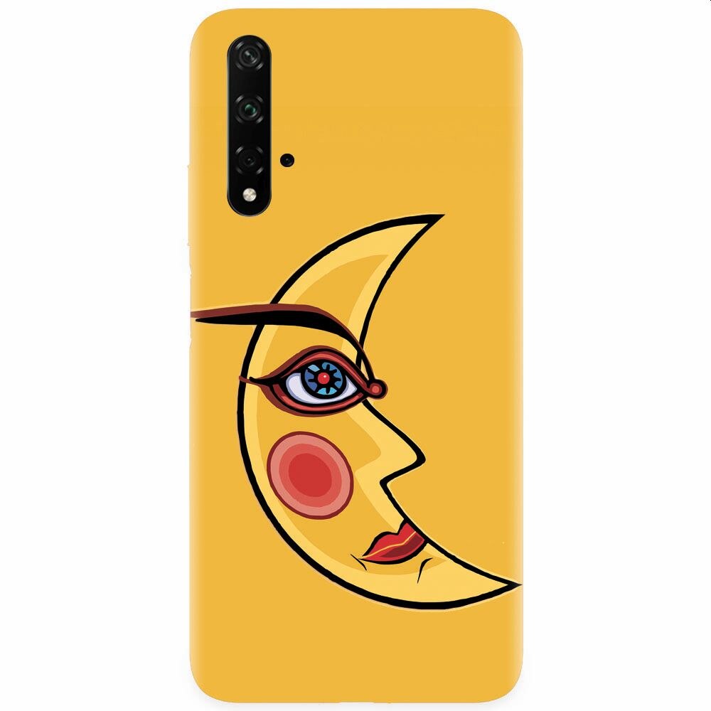 Husa silicon pentru Honor 20, Yellow Moon