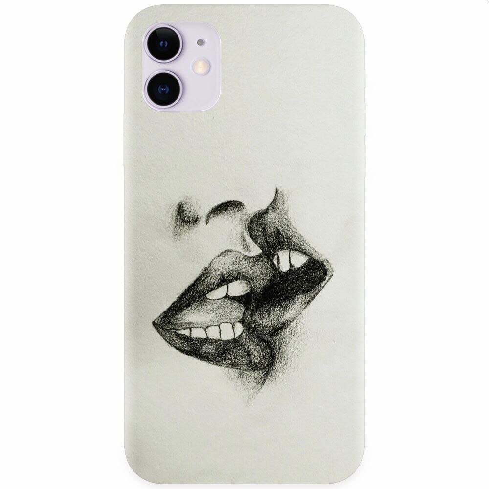 Husa silicon pentru Apple Iphone 11, Kiss