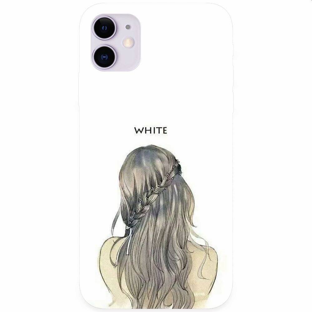 Husa silicon pentru Apple Iphone 11, White