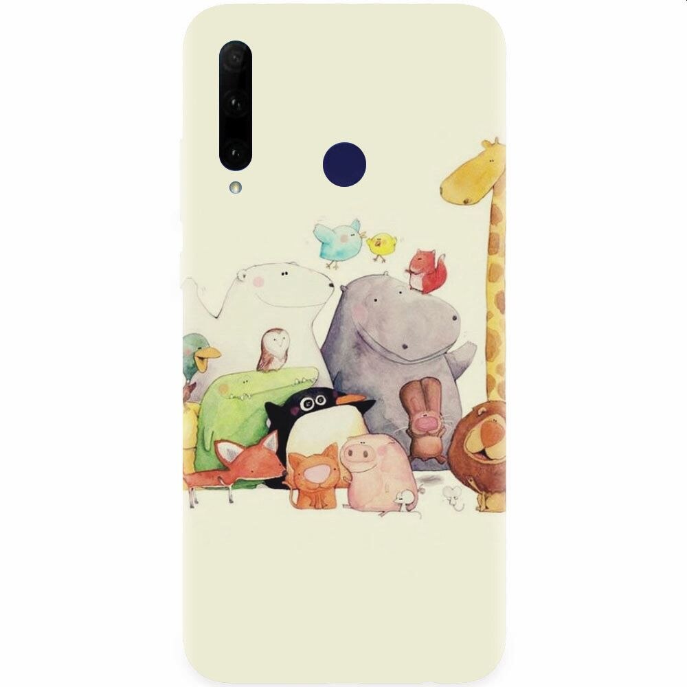 Husa silicon pentru Honor 20 Lite, Cute Cartoon Animals